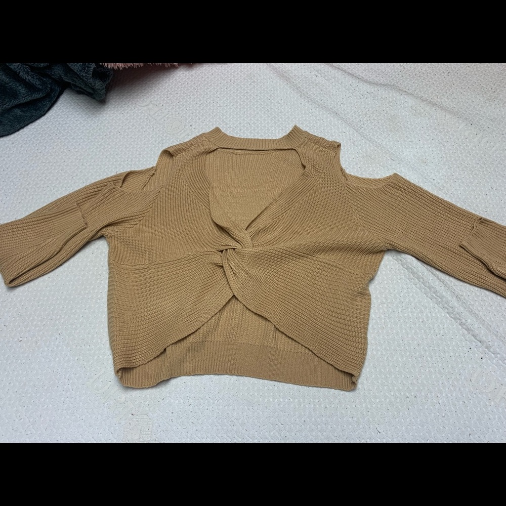 SHEIN sweater, mustard yellow, size large